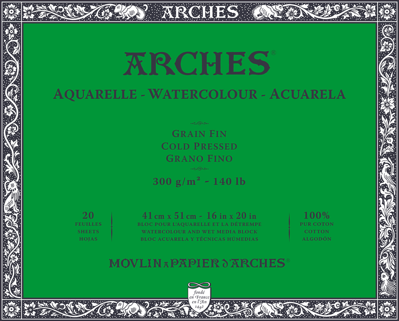 Arches 100% Cotton Watercolour Blocks