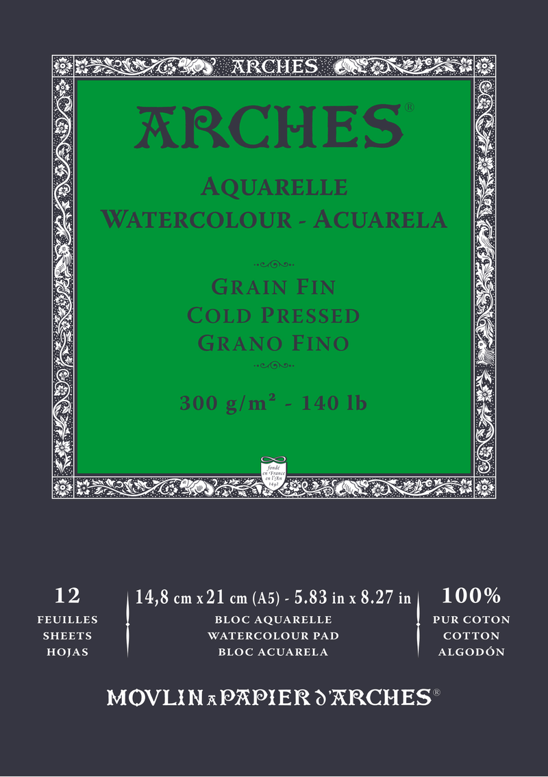 Arches 100% Cotton Watercolour Pads
