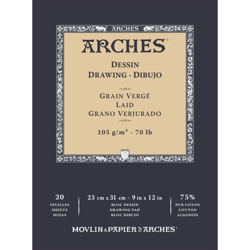 Arches Ingres D'Arches Pad 105gsm 23x31cm