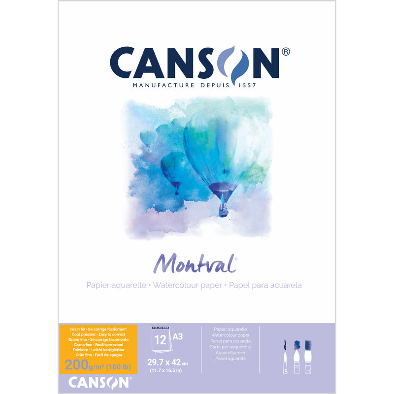Canson Montval Pads 200gsm