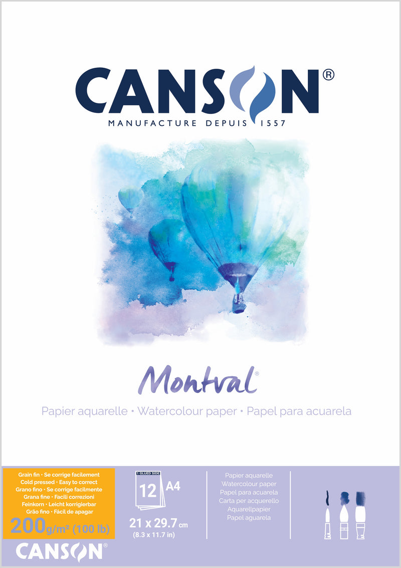Canson Montval Pads 200gsm