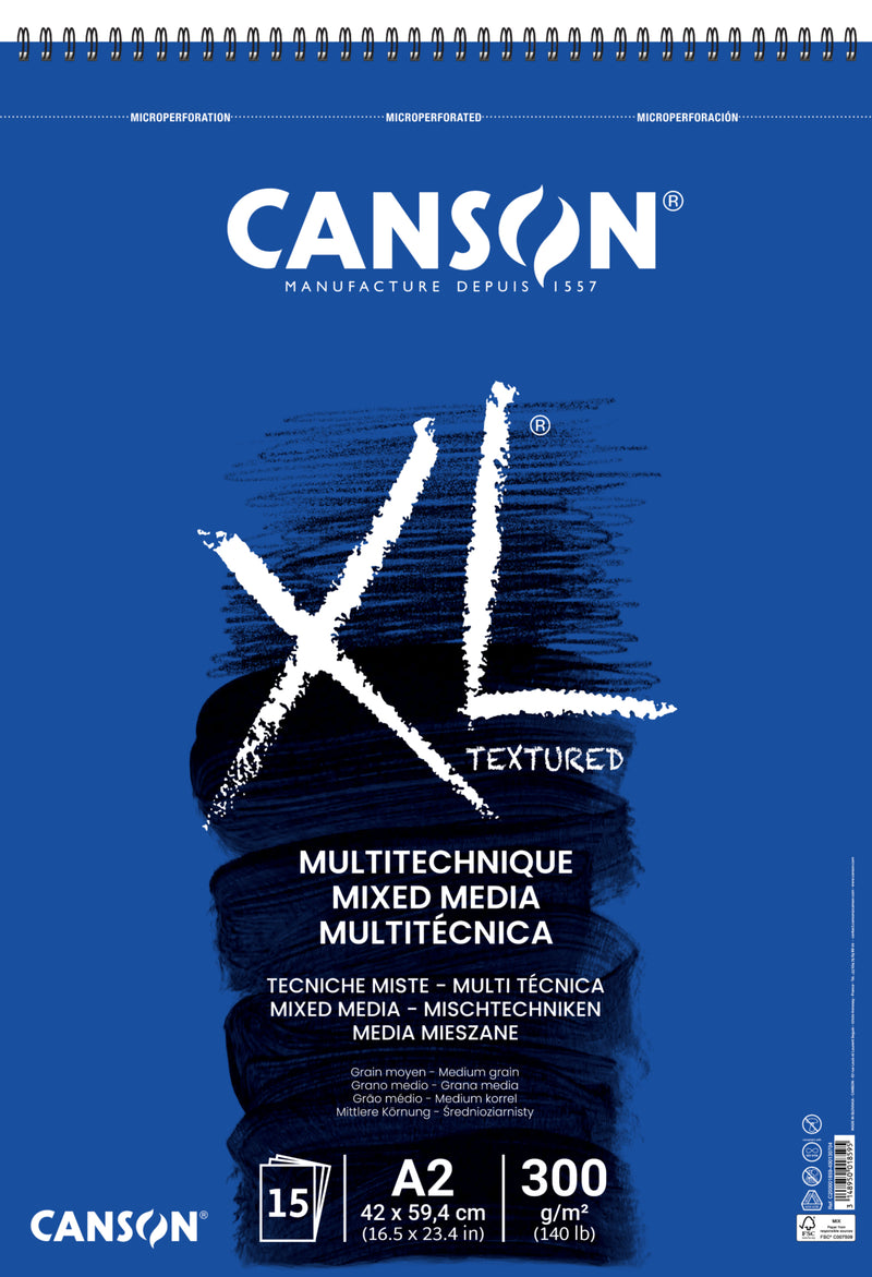Canson XL® Mixed Media Textured 300gsm