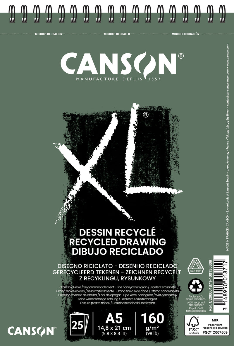 Canson XL® Drawing Recycled 160gsm