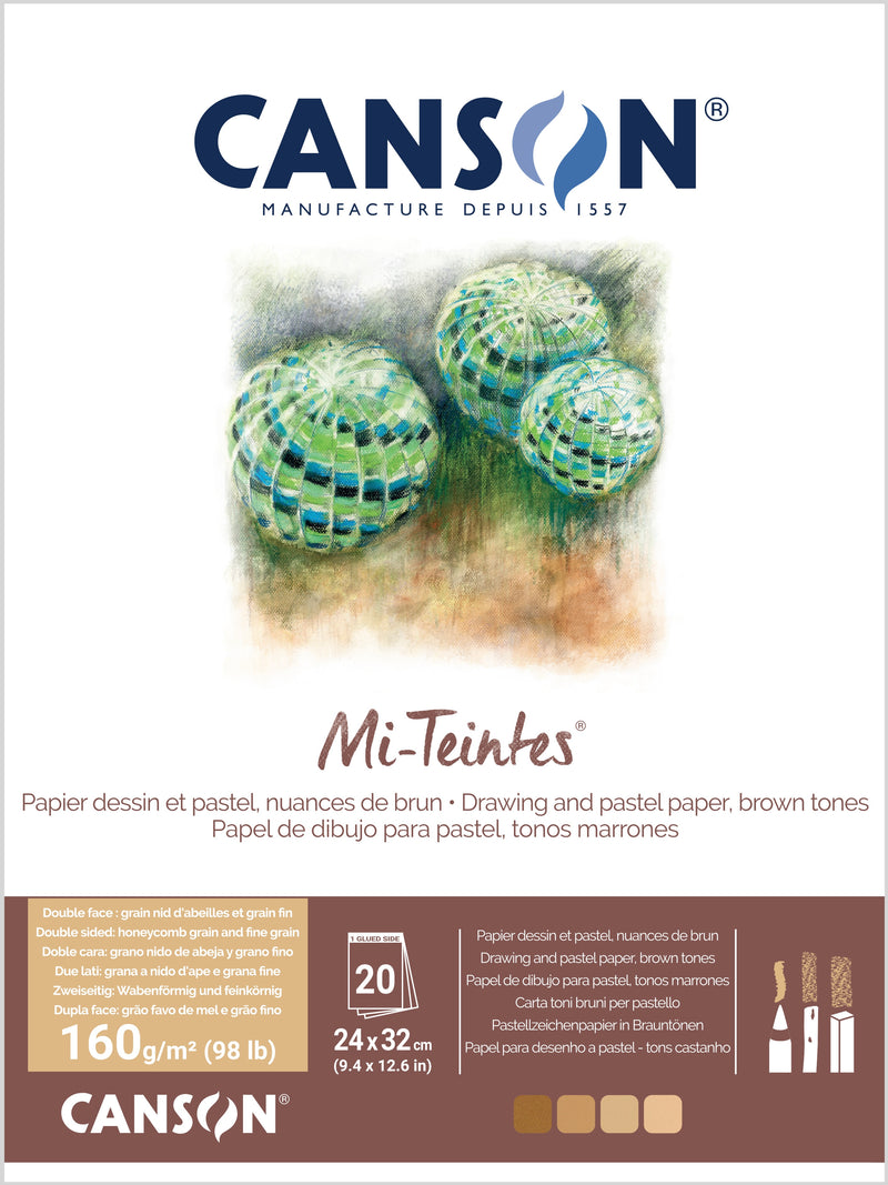 Mi-Teintes® 160gsm Pads Brown Tones