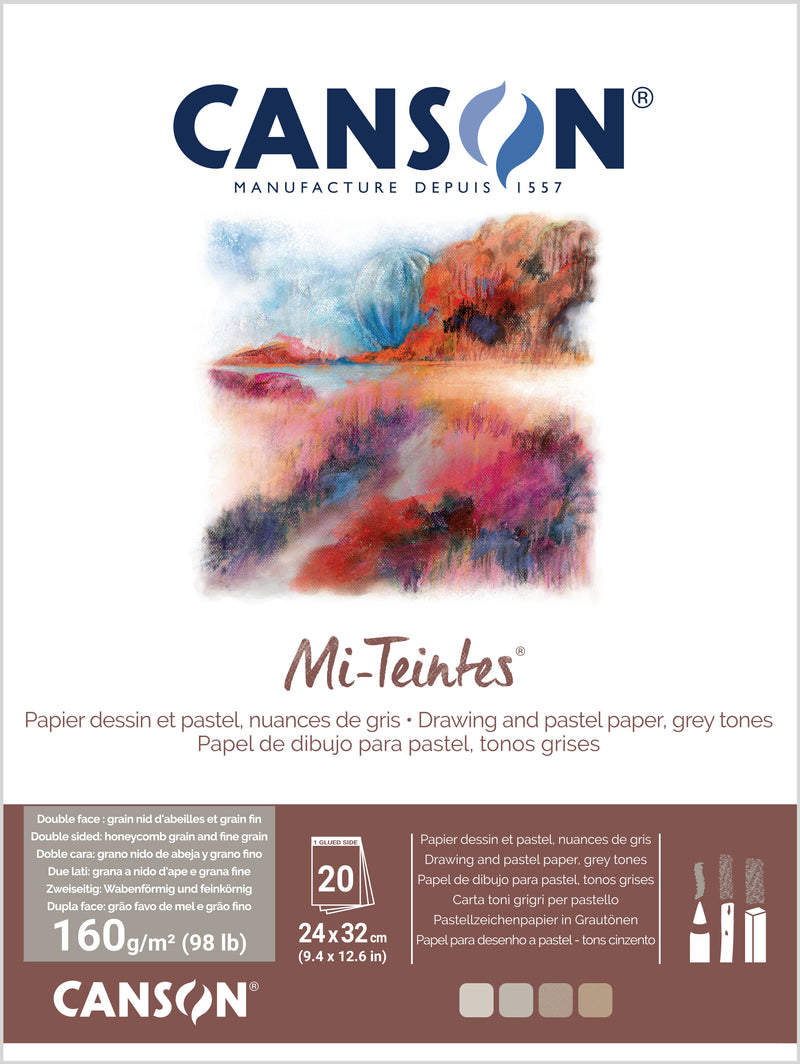 Mi-Teintes® 160gsm Pads Grey Tones