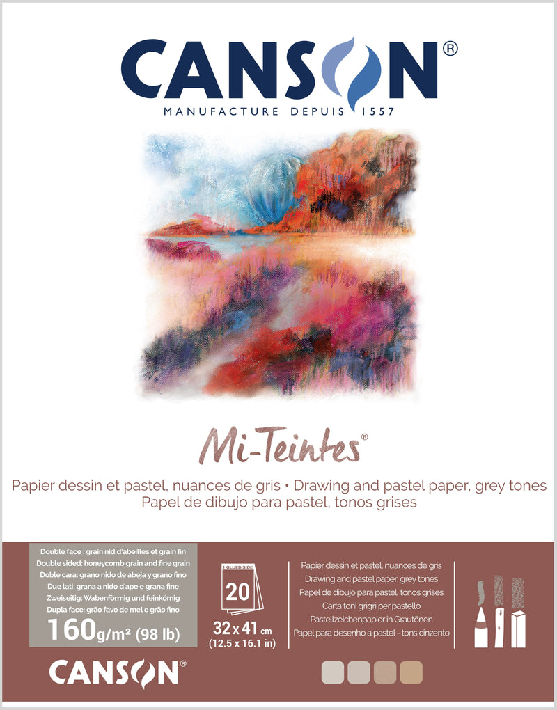 Mi-Teintes® 160gsm Pads Grey Tones