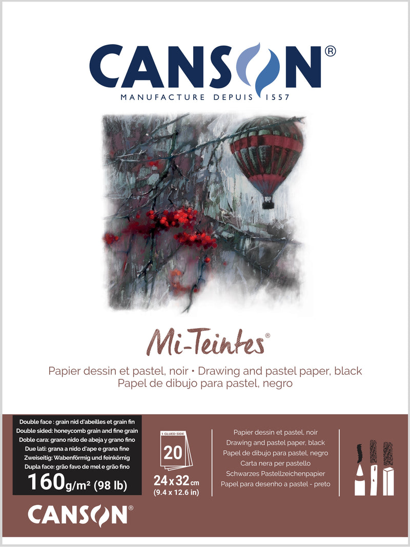 Mi-Teintes® 160gsm Pads Black