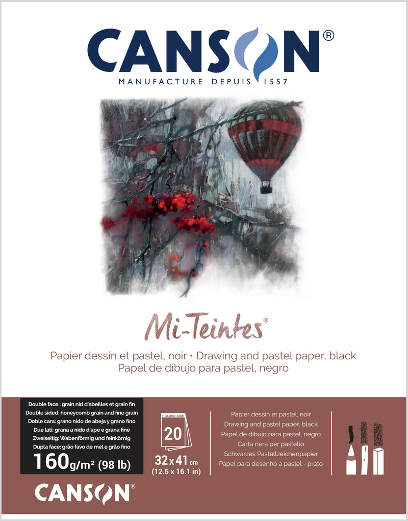 Mi-Teintes® 160gsm Pads Black