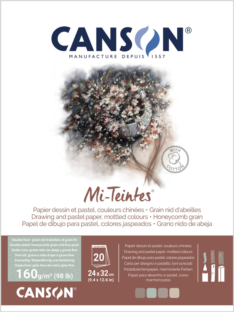 Mi-Teintes® 160gsm Pads Mottled Colours
