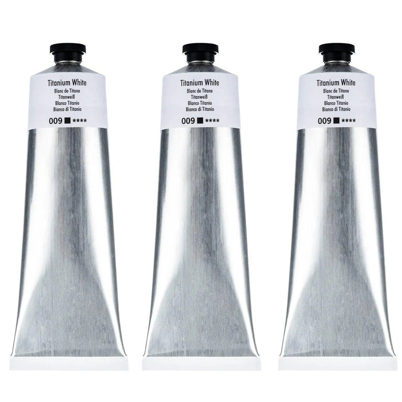Georgian Oil Paint Titanium White 3 Pack 225ml Set