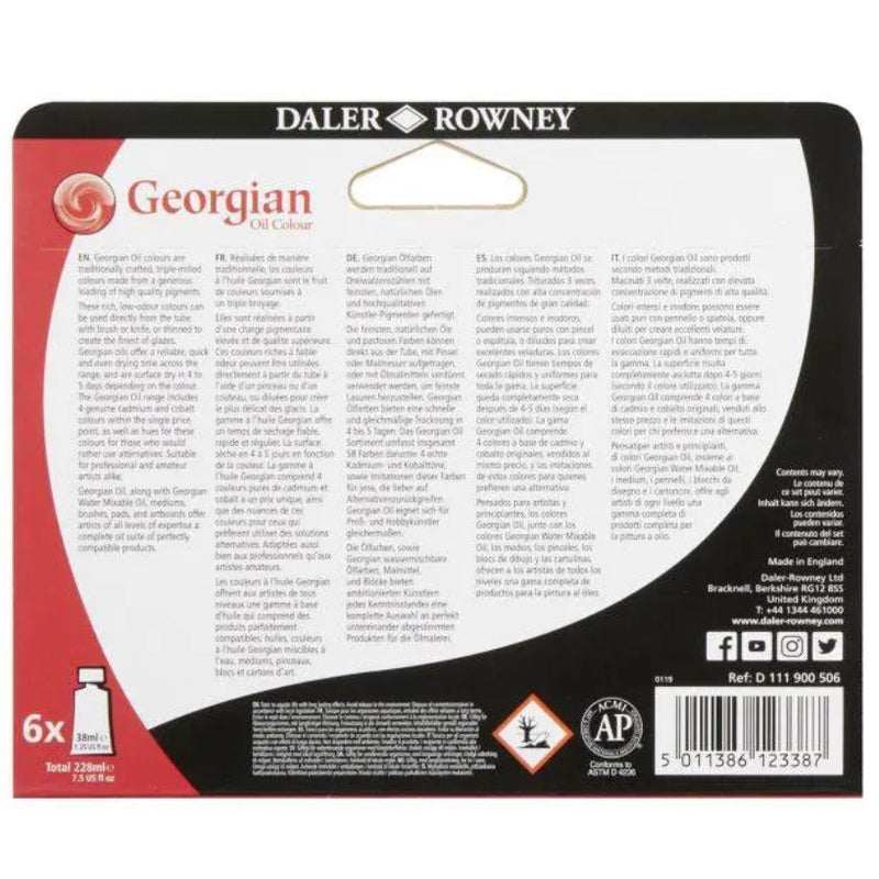 Georgian Traditional Mixing Oil Set 6x38ml