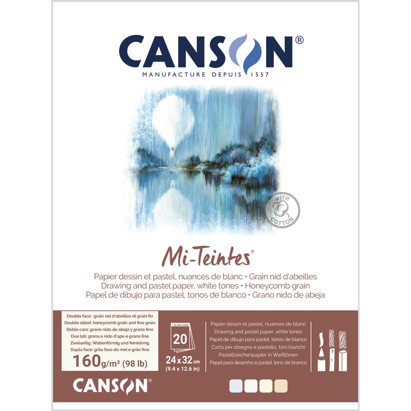 Mi-Teintes® 160gsm Pads White Collection