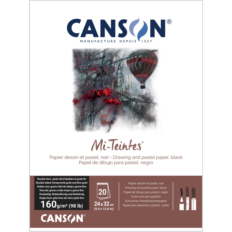 Mi-Teintes® 160gsm Pads Black