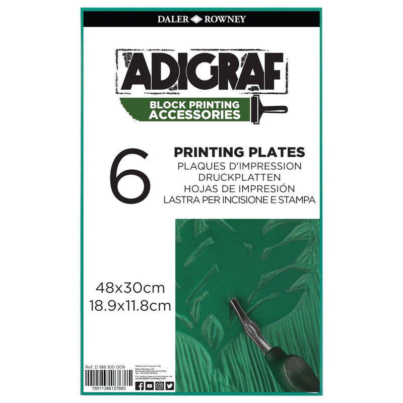 FILA NEW FILA NEW Adigraf Block Printing Lino Plates Extra Large (30x48cm) Adigraf Block Printing Professional Lino Plates