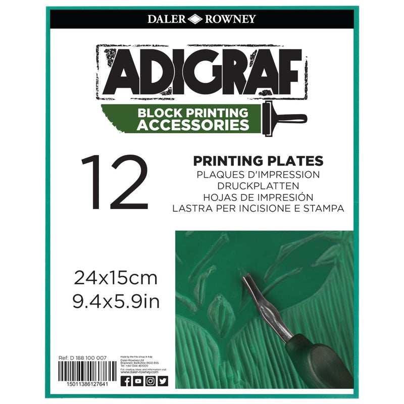 FILA NEW FILA NEW Adigraf Block Printing Lino Plates Medium (15x23.5cm) Adigraf Block Printing Professional Lino Plates