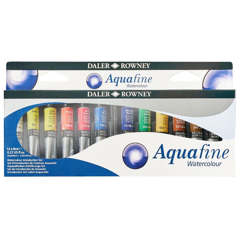 FILA NEW FILA NEW Aquafine Introduction Set 12X8ml Aquafine Watercolour 15ml Introduction Tube Set