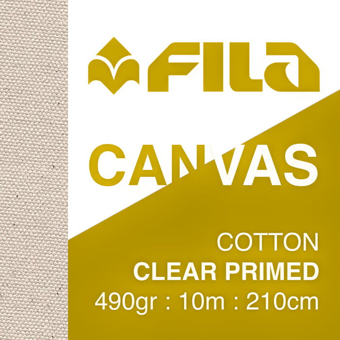 Canvas Roll 490gsm Cotton Clear Coat 215cmx10m