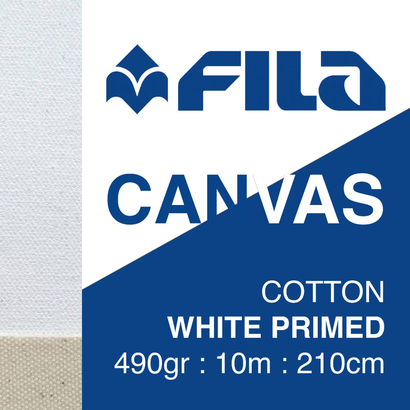 Canvas Roll 490gsm Cotton White Primed 215cmx10m