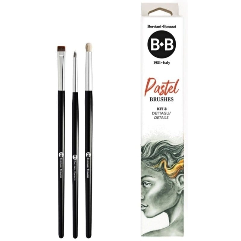 Borciani e Bonazzi Pastel Brushes Kit 3 - Details