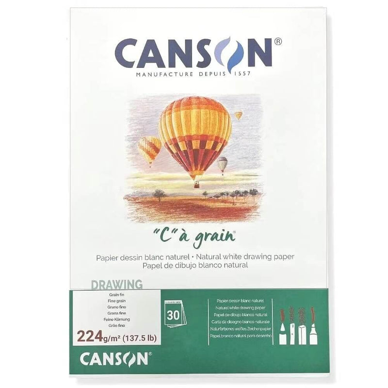 FILA NEW FILA NEW A4 : 224gsm Pad 30 Sheets Canson CA Grain Pads 224gsm