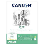 CANSON PADS FILA NEW A3 : 120gsm Pad 50 Sheets Canson JA Dessin 1557 Pads 120gsm