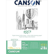 CANSON PADS FILA NEW A4 : 120gsm Pad 50 Sheets Canson JA Dessin 1557 Pads 120gsm