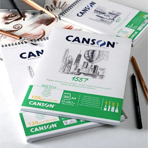 CANSON PADS FILA NEW Canson JA Dessin 1557 Pads 120gsm