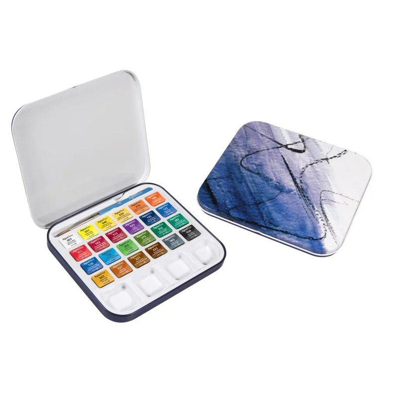 FILA NEW FILA NEW Aquafine Travel Tin 24 Half Pan Daler Rowney Aquafine Travel Tins