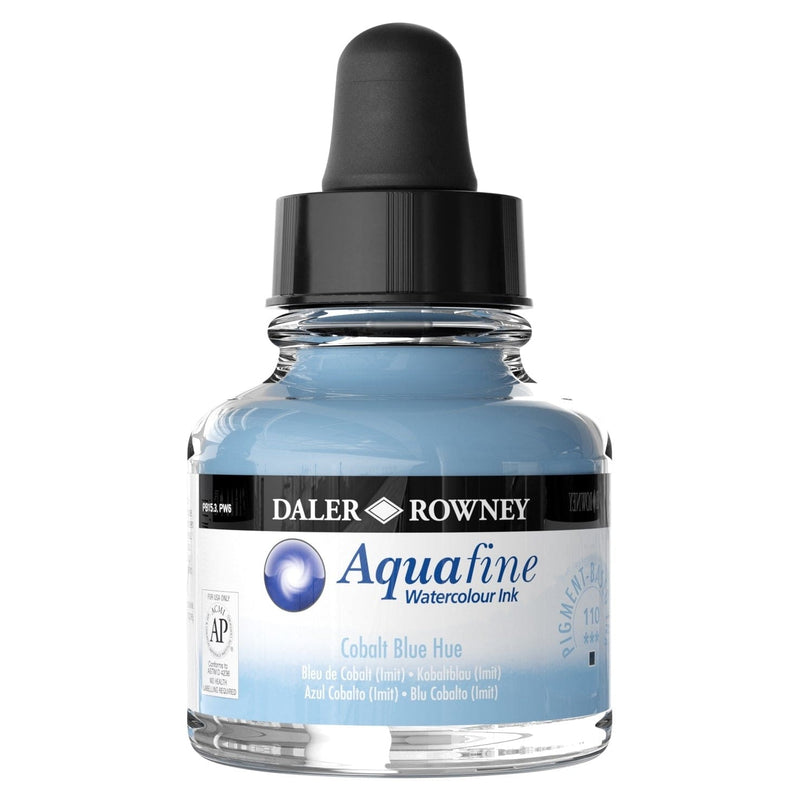 FILA NEW FILA NEW Aquafine 29.5ml Ink Cobalt Blue Hue Daler Rowney Aquafine Watercolour Ink 29.5ml