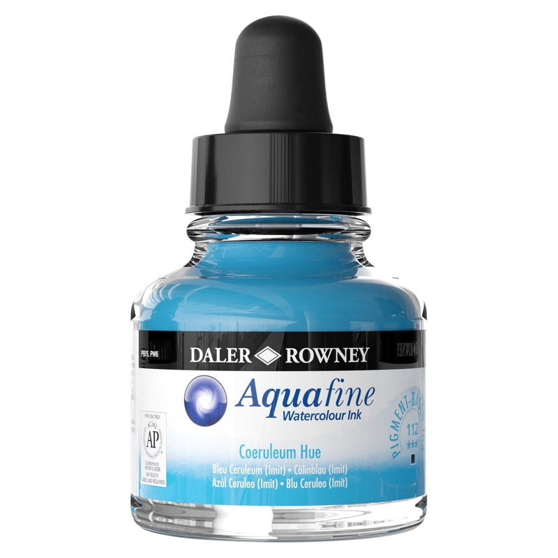 FILA NEW FILA NEW Aquafine 29.5ml Ink Coeruleum (Hue) Daler Rowney Aquafine Watercolour Ink 29.5ml