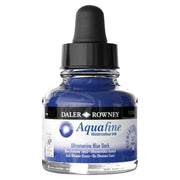 FILA NEW FILA NEW Aquafine 29.5ml Ink Ultramarine Blue Dark Daler Rowney Aquafine Watercolour Ink 29.5ml