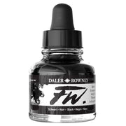 FILA NEW FILA NEW FW Ink 29.5ml Black (India) Daler Rowney FW Ink 29.5ml