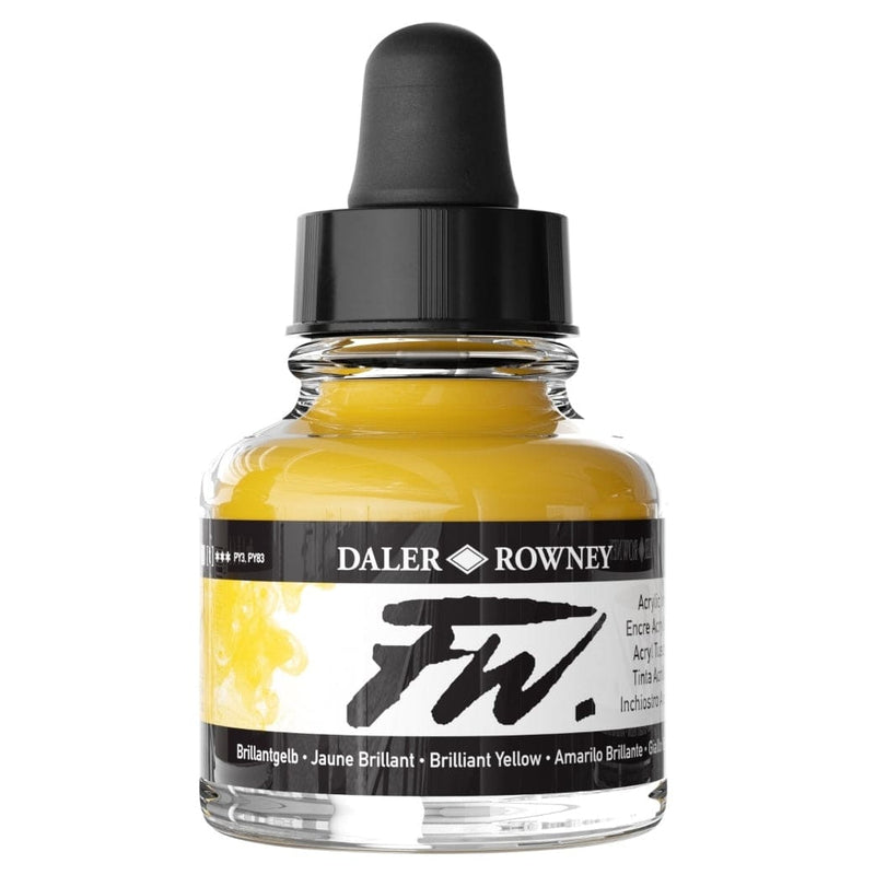 FILA NEW FILA NEW FW Ink 29.5ml Brill Yellow Daler Rowney FW Ink 29.5ml