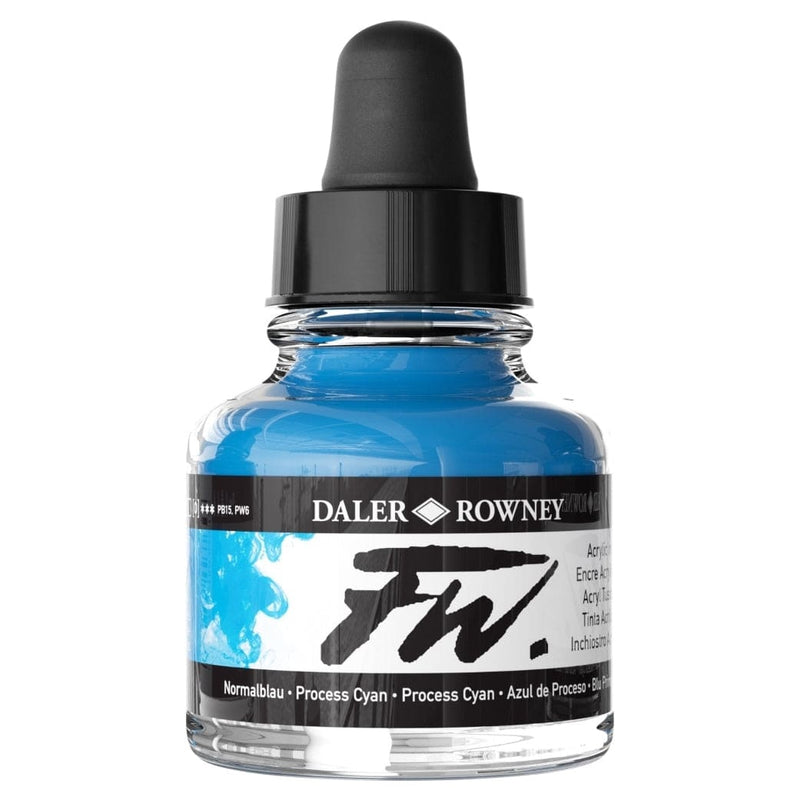 FILA NEW FILA NEW FW Ink 29.5ml Process Cyan Daler Rowney FW Ink 29.5ml