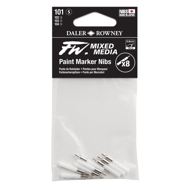 FILA NEW FILA NEW FW Marker Nib Set 1 Tech Daler Rowney FW Mixed Nib Sets For Media Paint Markers