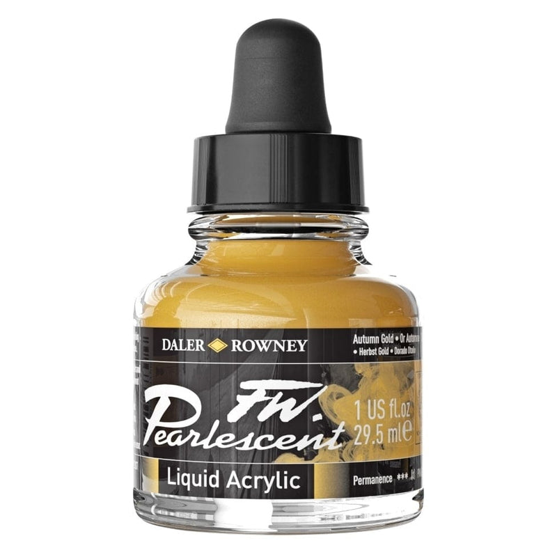 FILA NEW FILA NEW Pearlescent 29.5ml Autumn Gold Daler Rowney FW Pearlescent Inks 29.5ml