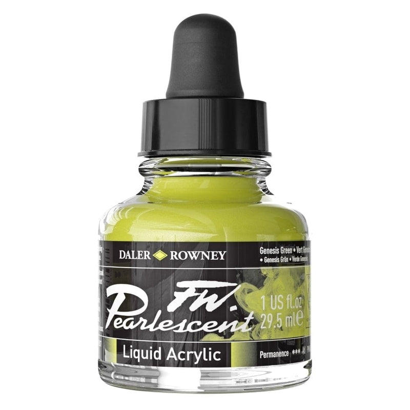 FILA NEW FILA NEW Pearlescent 29.5ml Genesis Grn Daler Rowney FW Pearlescent Inks 29.5ml