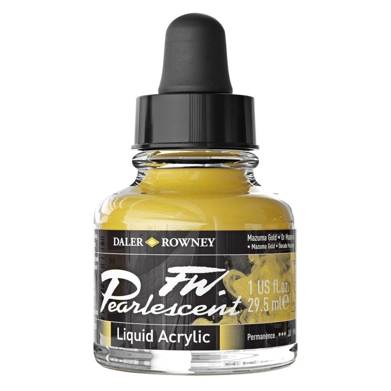 FILA NEW FILA NEW Pearlescent 29.5ml Mazuma Gold Daler Rowney FW Pearlescent Inks 29.5ml