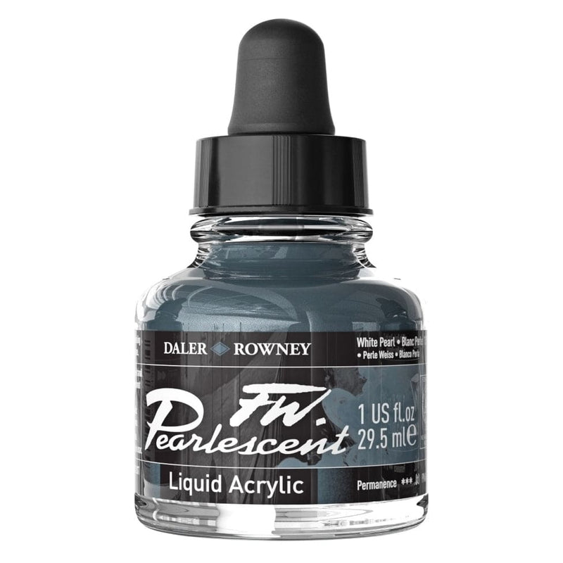 FILA NEW FILA NEW Pearlescent 29.5ml White Pearl Daler Rowney FW Pearlescent Inks 29.5ml