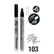 FILA NEW FILA NEW 103 FW Marker Set 2x sm Round+Nibs Daler Rowney FW Refillable Paint Markers Set