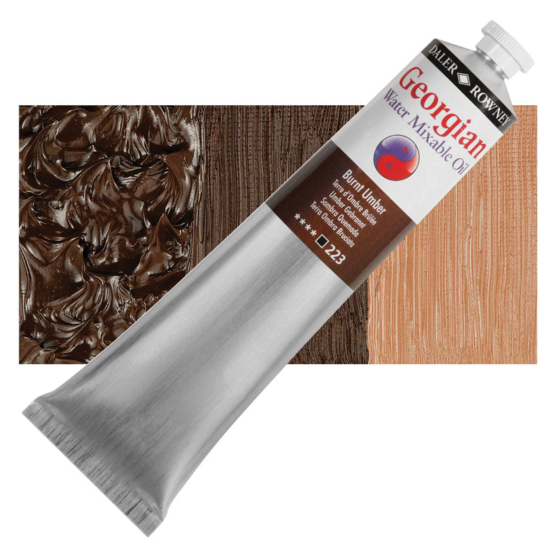 Daler-Rowney Georgian Watermixable Oil Burnt Umber
