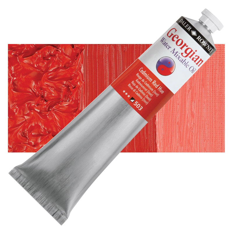 Daler-Rowney Georgian Watermixable Oil Cadmium Red Hue