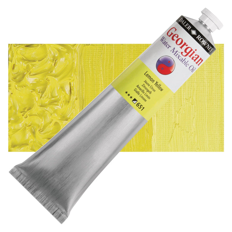 Daler-Rowney Georgian Watermixable Oil Lemon Yellow