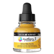 FILA NEW FILA NEW System3 Ink 29.5ml Cadmium Yellow Deep Hue Daler-Rowney System 3 Acrylic Ink