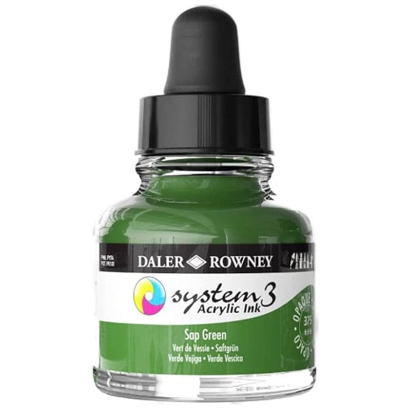 FILA NEW FILA NEW System3 Ink 29.5ml Sap Green Daler-Rowney System 3 Acrylic Ink