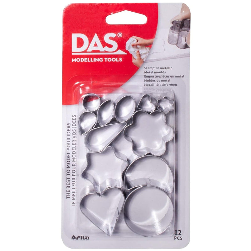DAS FILA NEW DAS Tools Blister 12 Metal Clay Cutters