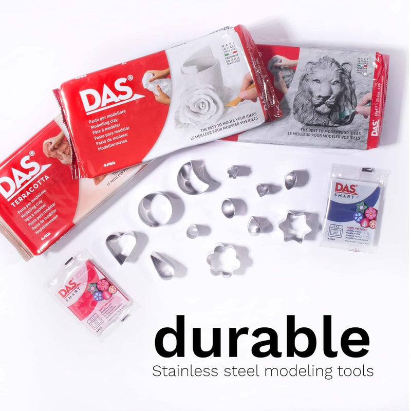 DAS FILA NEW DAS Tools Blister 12 Metal Clay Cutters