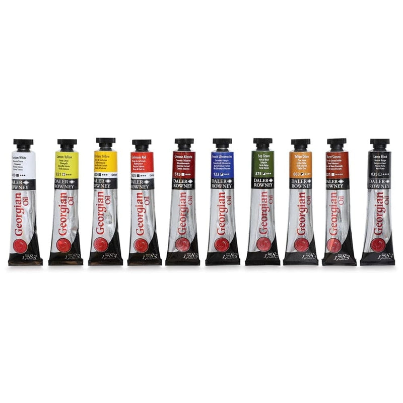 DALER ROWNEY GEORGIAN FILE NEW Georgian Introduction Oil Set 10x22ml