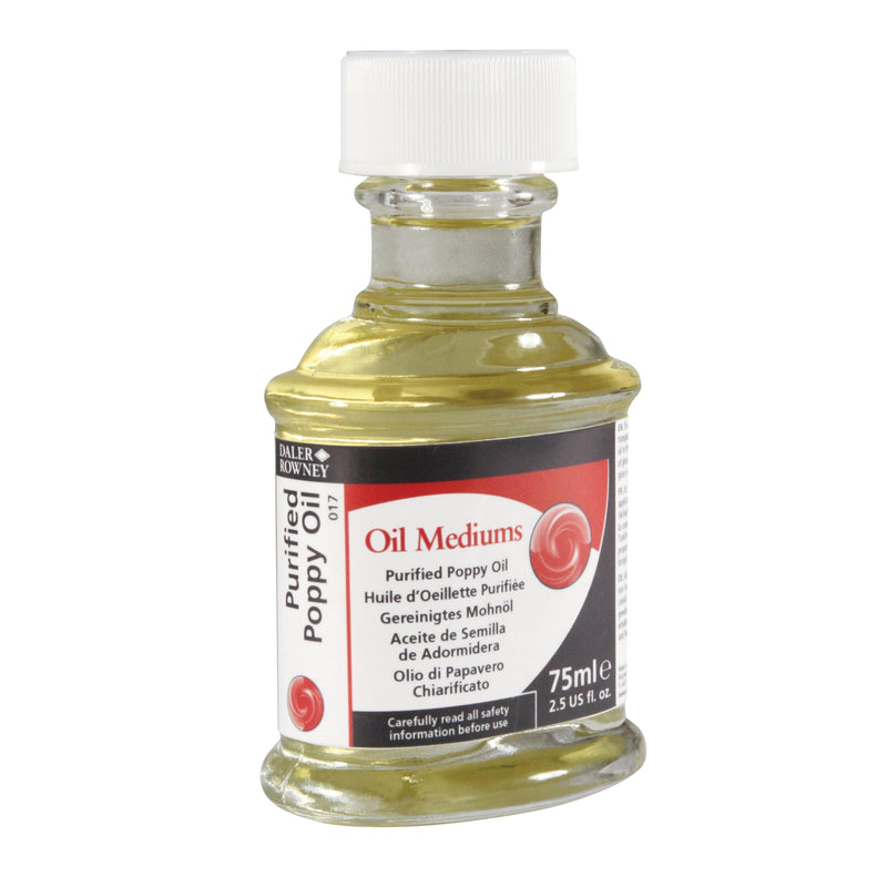 DALER ROWNEY GEORGIAN FILE NEW Purified Poppy Oil 75ml Georgian Oil Purified Poppy Oil Medium