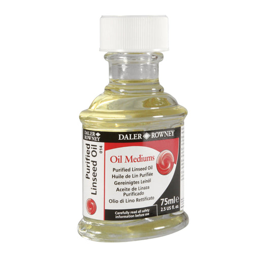 DALER ROWNEY GEORGIAN FILE NEW Purified Linseed Oil 75ml Georgian Purified Linseed Oil Medium